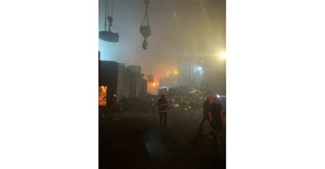 Hatay’da metalürji fabrikasında yangın